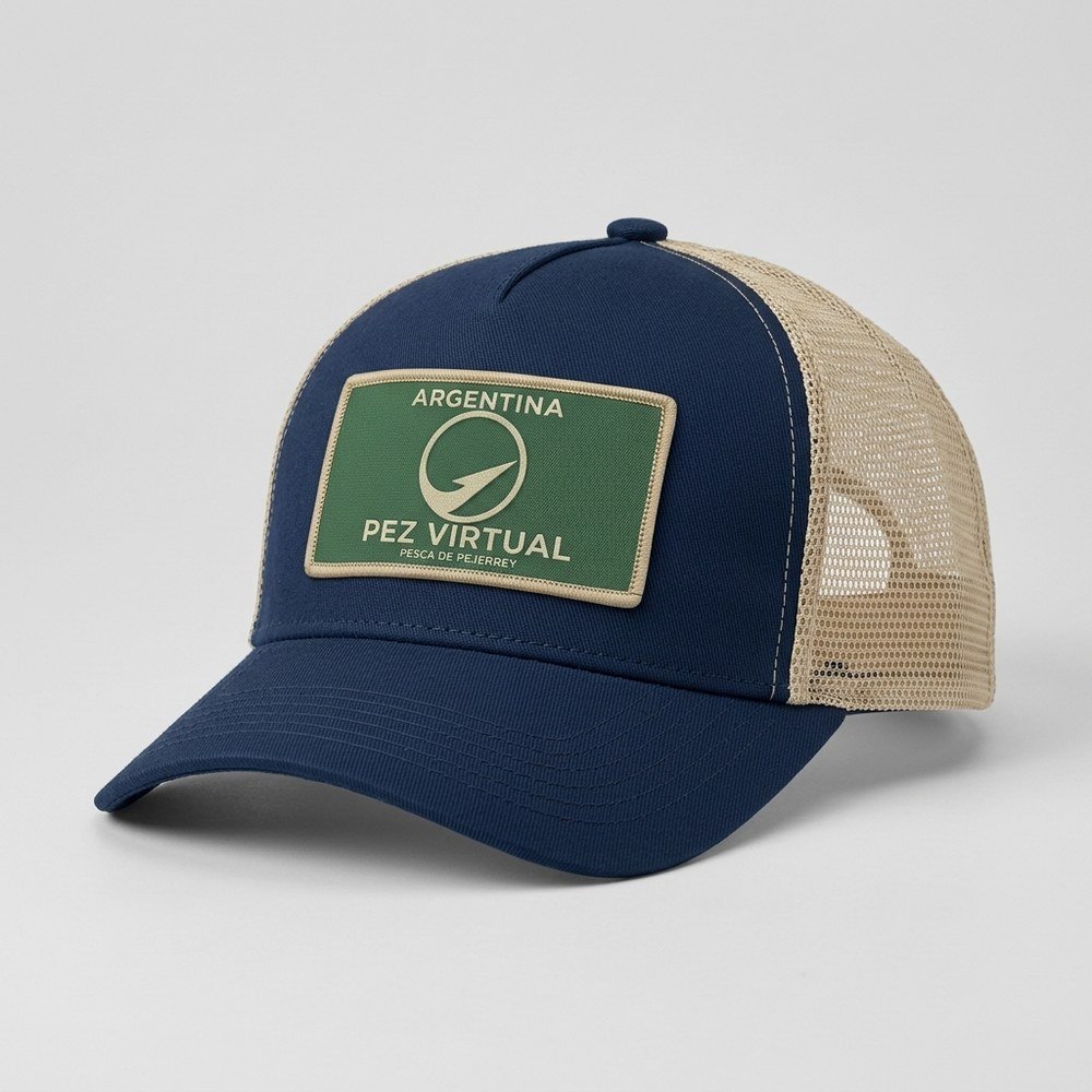 Gorra Trucker Pez Virtual – Argentina frente