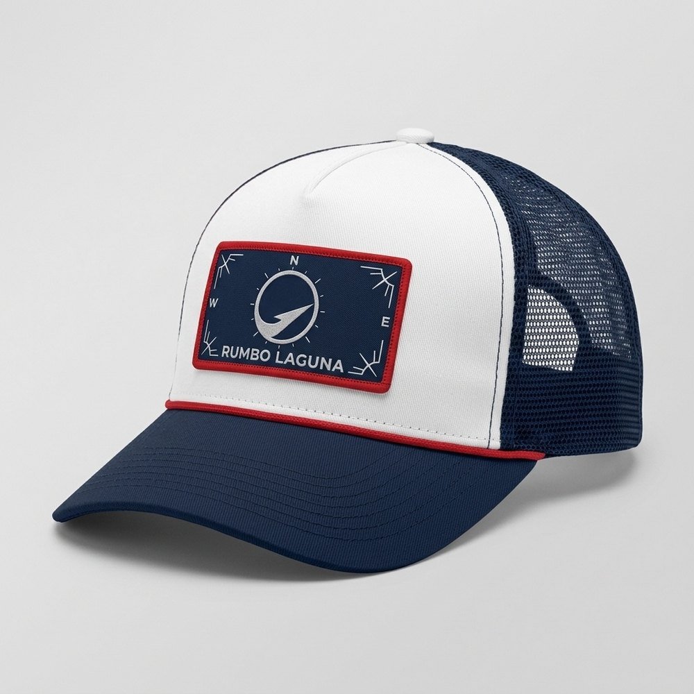 Gorra Trucker Pez Virtual – Rumbo Laguna frente